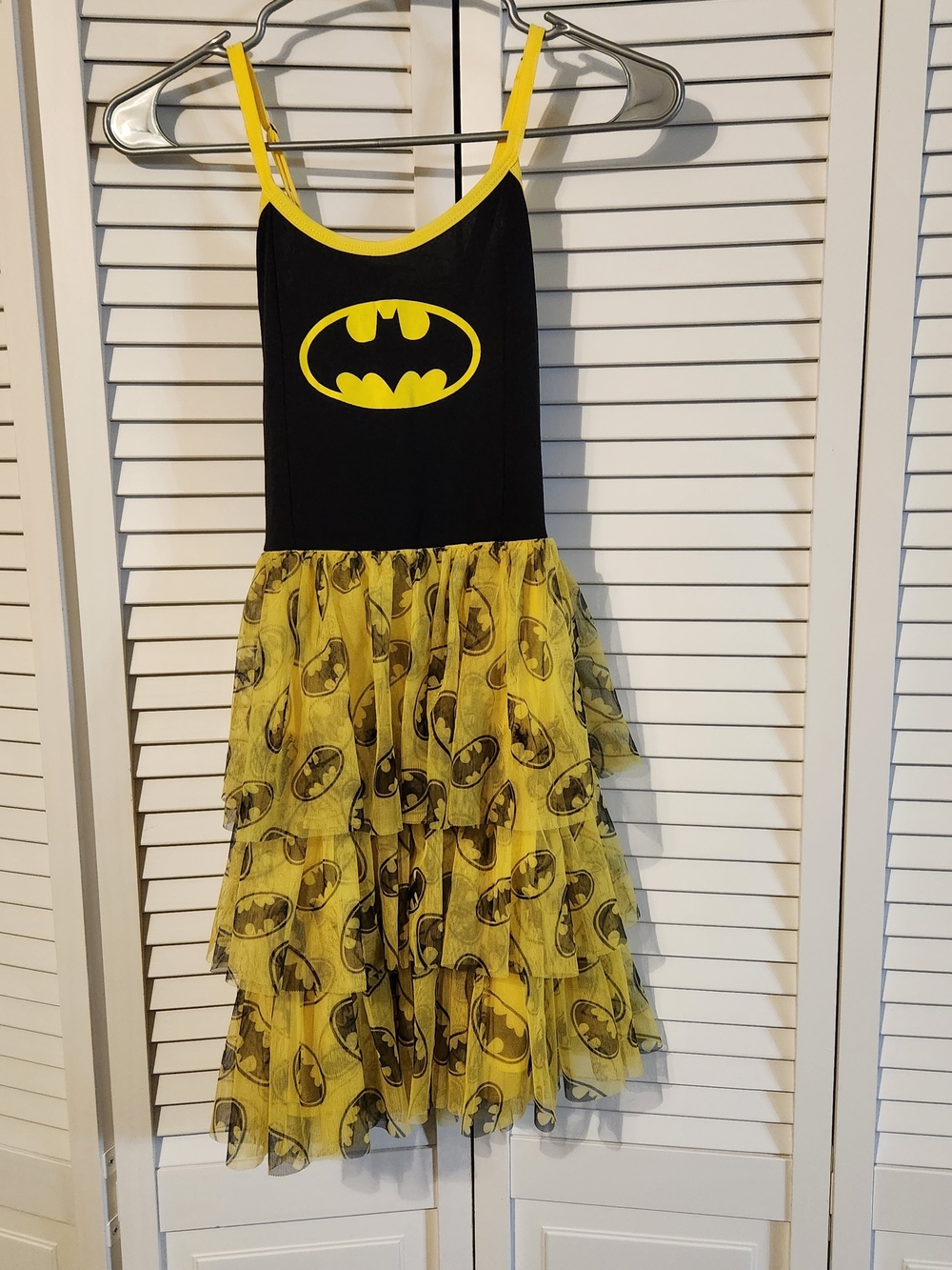 DC Comics Girls Black and Yellow Batman Tulle Costume Dress